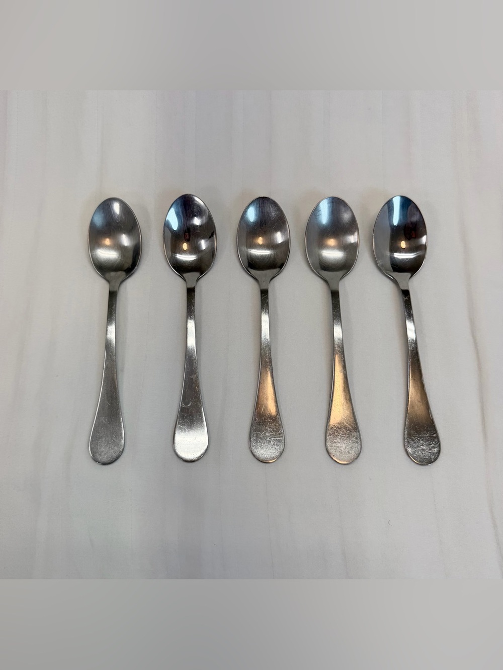 Cambridge Silversmiths Lot Of 5 Stainless Flatware Teaspoon 6.5”